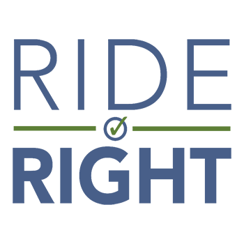 The Ride Right snowmobile safety logo is shown.