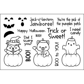 Image of Pumpkin Critters Clear Stamp Set