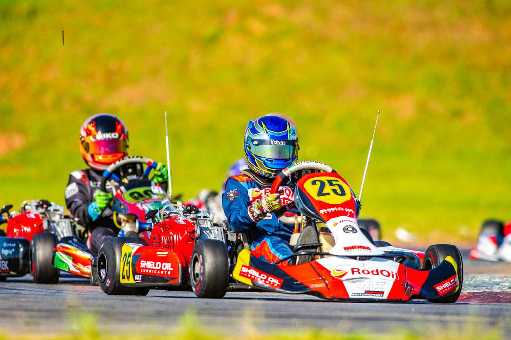 Miguel Silva está com um kart bem acertado para alcançar tantas vitórias (Foto: Leonardo Dias)