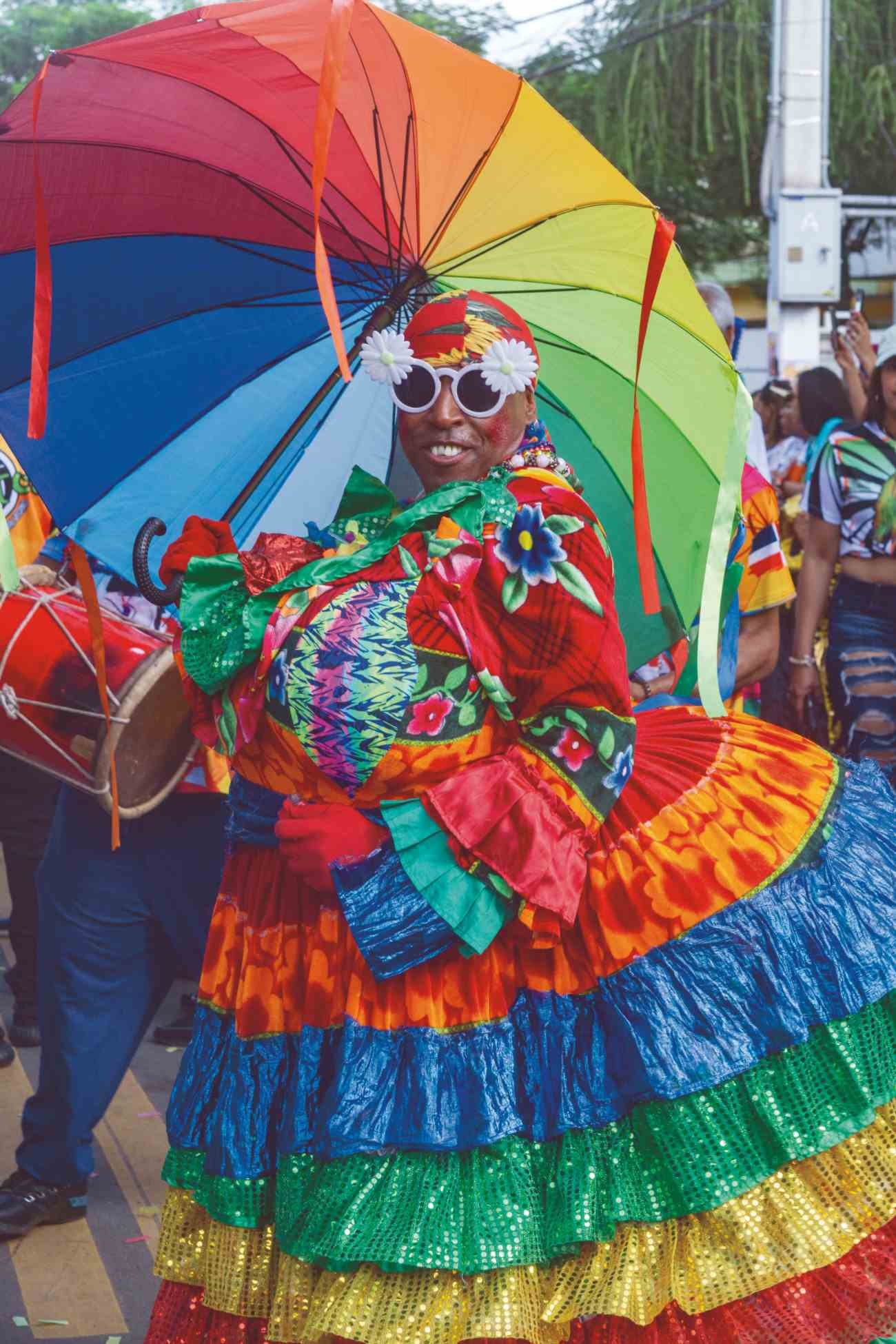 Los Broncos, una de las emblemáticas comparsas del carnaval de La Vega