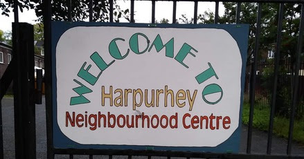 Harpurhey Centre sign