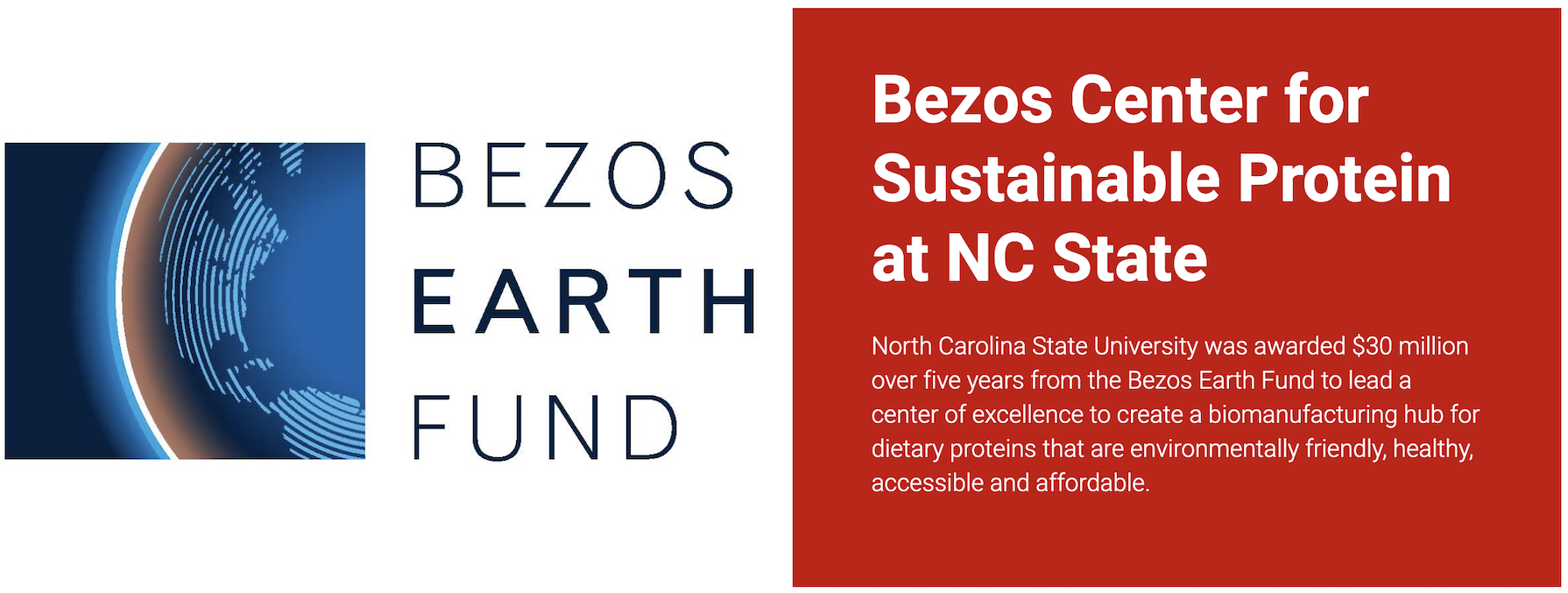 Bezos Center for Sustainable Protein at NC State University