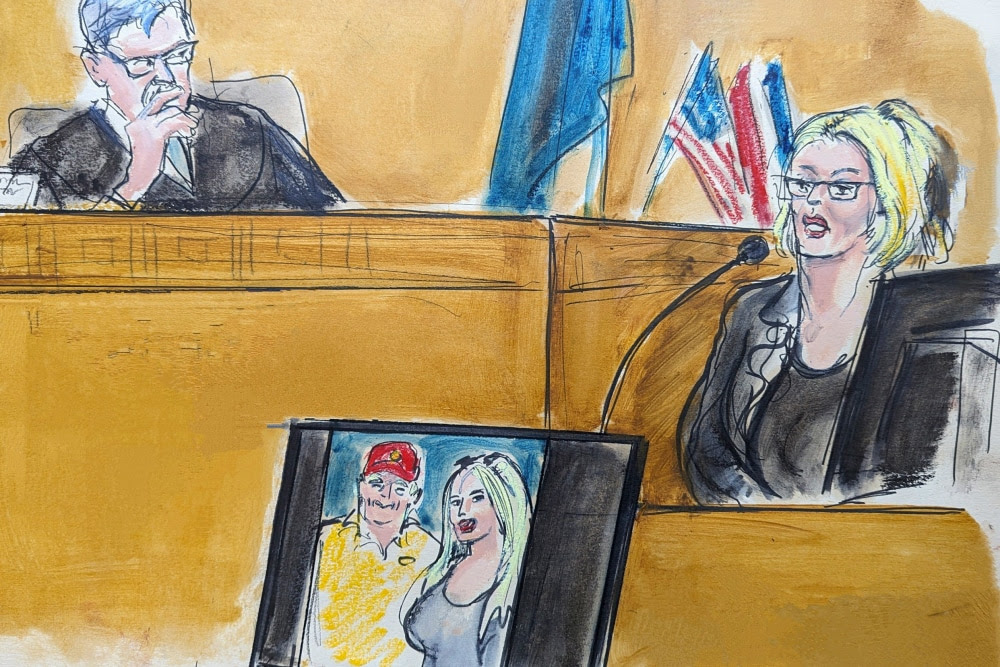 Stormy Daniels took the stand at Trump's trial, detailing their alleged sexual encounter in lurid detail 240507-stormy-daniels-se-137p-7d61f9