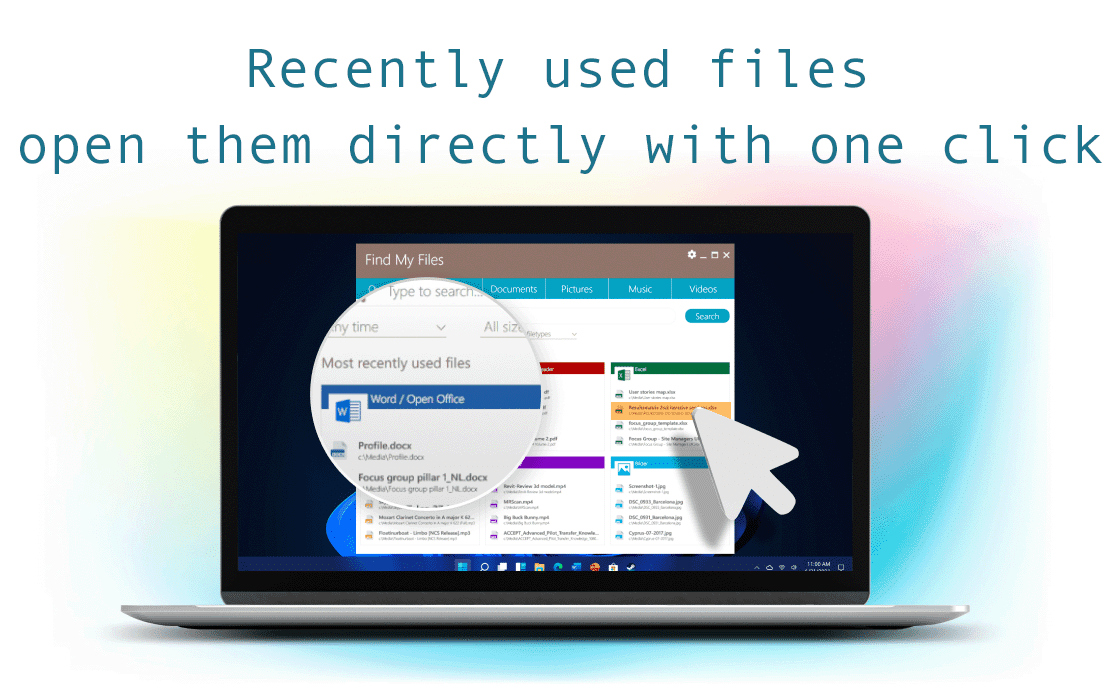 Find My Files Features