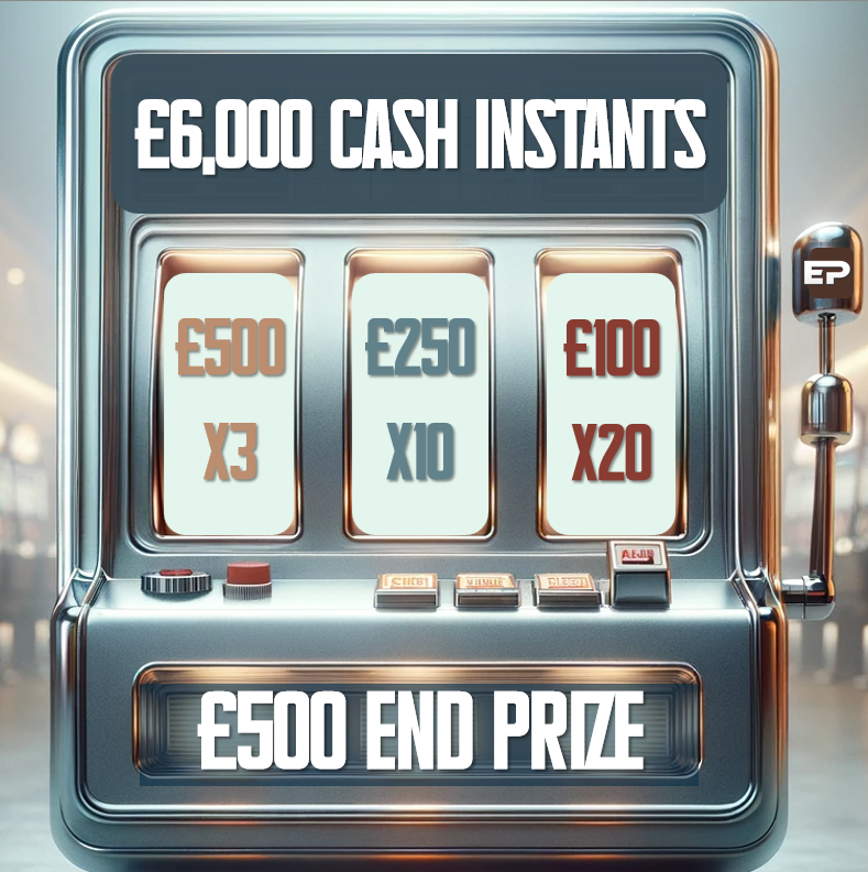 Image of £6,500 CASH DRAW £6,000 OF INSTANTS PLUS £500 END PRIZE! #2