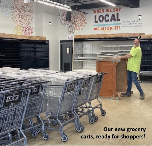 Our new grocery carts