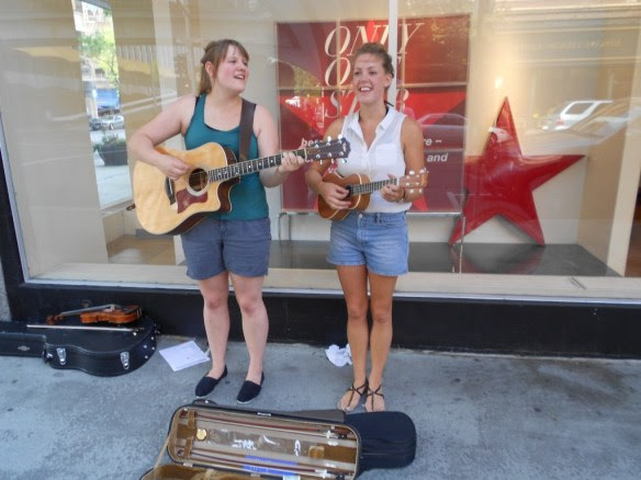 downtown buskers