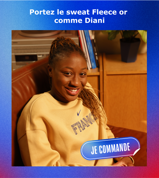 Portez le sweat Fleece or comme Diani - Je commande