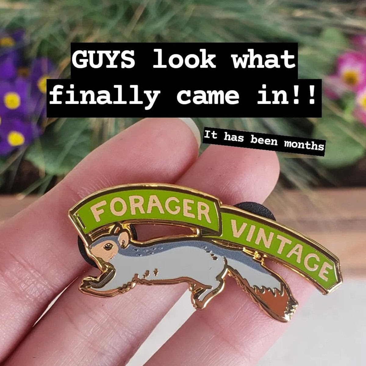 Forager Vintage Squirrel Pin