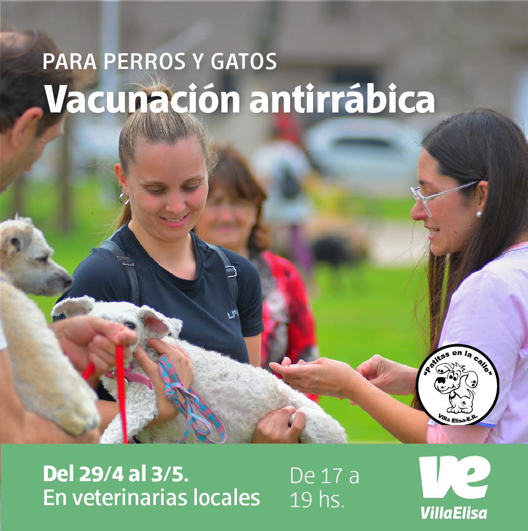 Se concretará una nueva campaña de vacunación antirrábica