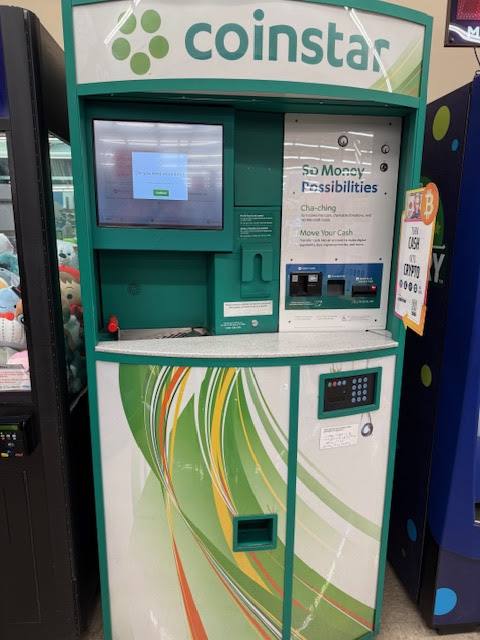 Coinstar Station at a local grocery store