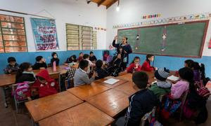 Cristina is a girl with a disability who went to school for the first time when she was 9 years old. In February, San Miguel School in San Pedro del Paraná welcomed her into its classroom. It was love at first sight: from that day to this day her smile i…