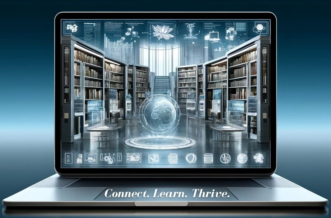 Digital Library Computer Transparent Cropped