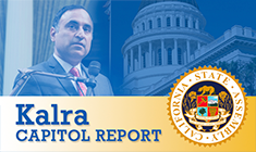 Assemblymember Kalra Capitol Report Button