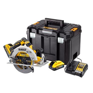 Image of DEWALT DCS573H2T 18V XR Powerstack 190mm Brushless Circular Saw, 2 x 5.0Ah Batteries