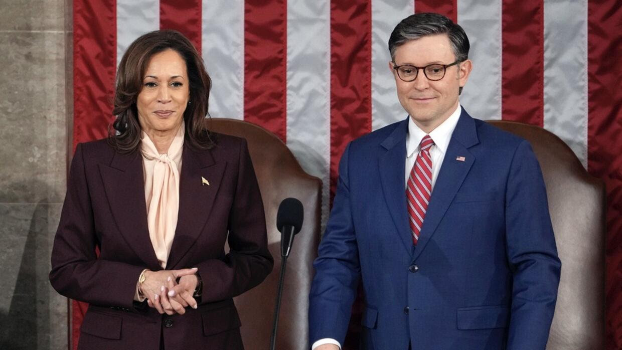 El Congreso -y Kamala Harris- certifican, sin drama, protestas ni turbas, el triunfo de Trump en las elecciones de noviembre