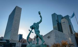 Vista del complejo de la sede de la ONU en Nueva York.