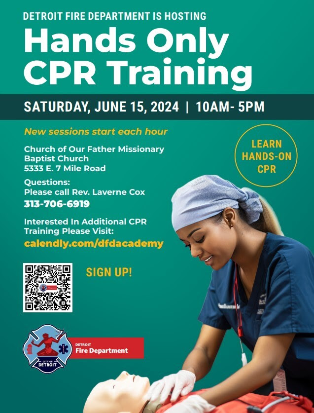 Hands only CPR training 