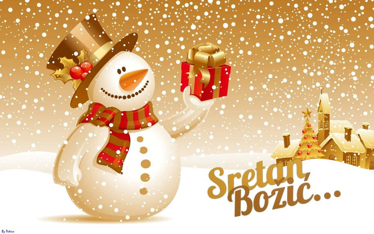 Čestitka za Božić | Christmas greetings, Merry christmas images, Christmas  desktop