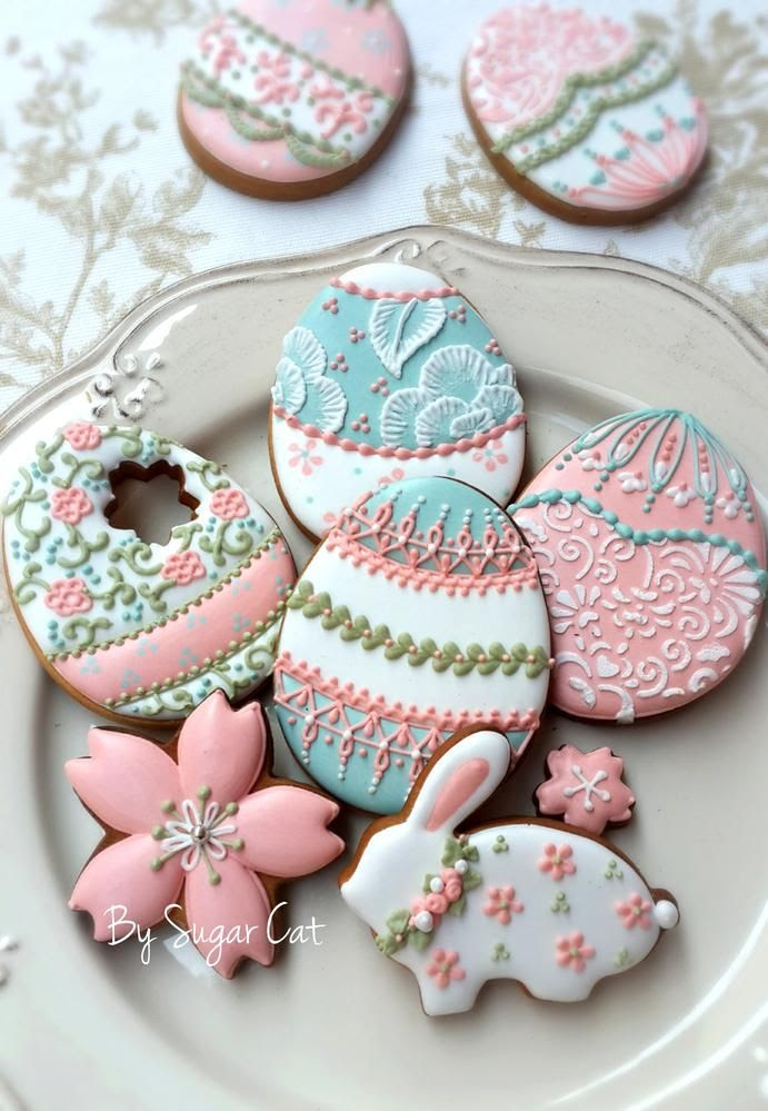 Easter cookies by Sugarcat | Decorated easter cookies, Easter ...