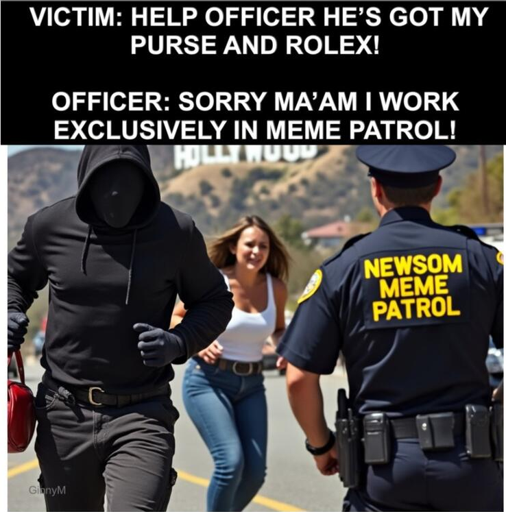 Meme mocking Cal Meme police.