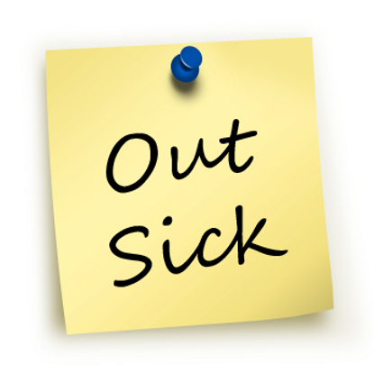 out sick