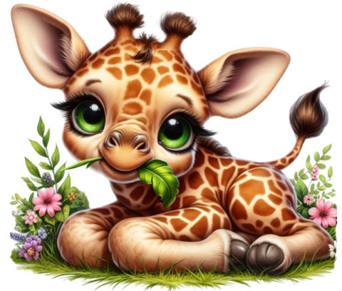 Giraffe-Little-resting