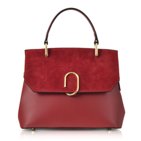 LE PARMENTIER - Thais Suede and Leather Satchel Bag