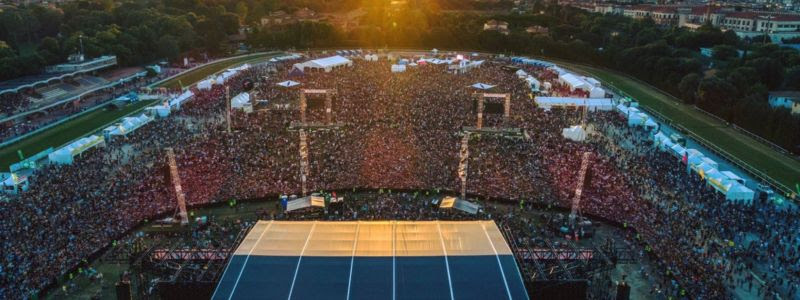 Il palco di Firenze Rocks all'arena Visarno di Firenze