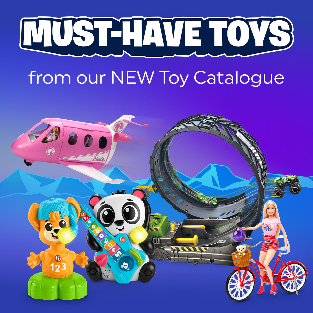 Barbie, Hot Wheels, Monster High, Jurassic World, LinkSquad & more