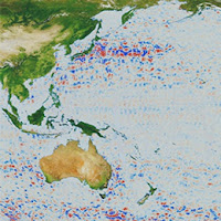 image of water data over the pacific ocean