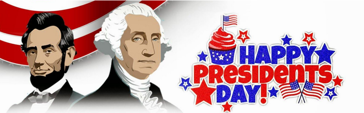 Decorative Presidents Day Banner.