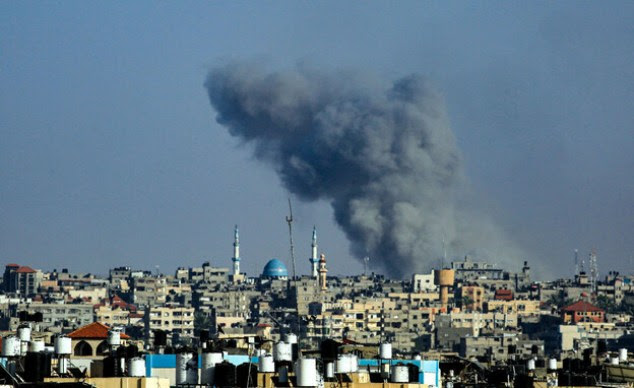 Rafah après une attaque (Photo : EYAD AL-BABA/AFP via Getty Images)