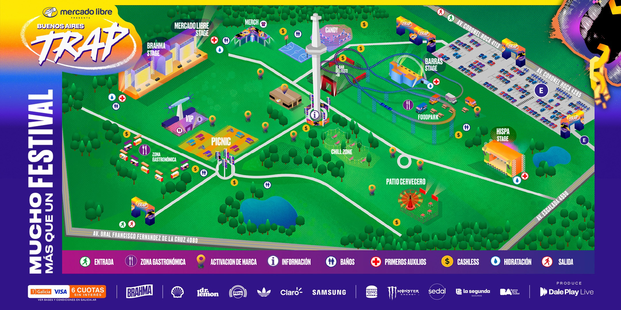 Buenos Aires Trap: mirá el mapa para descubrir por qué este festi es mucho más que un festival