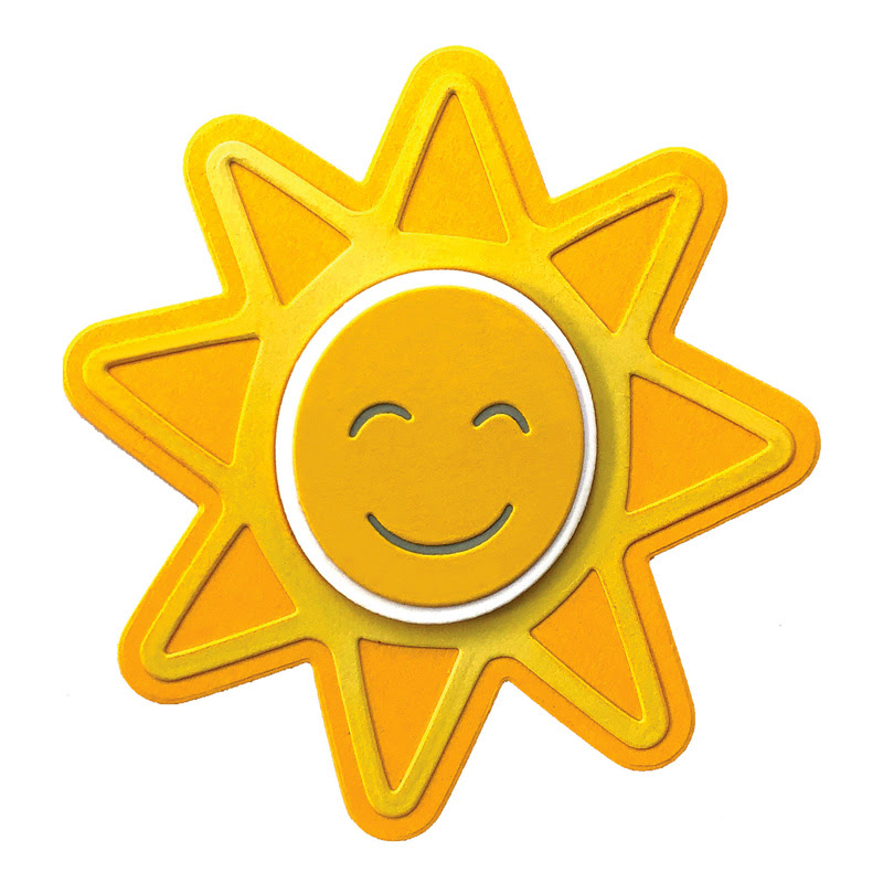 Image of Mini Sun 4x4 Shaped Card Fold-it Die Set