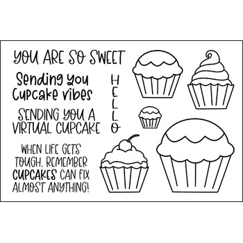 Image of More Cupcake Delight Clear Stamp Set