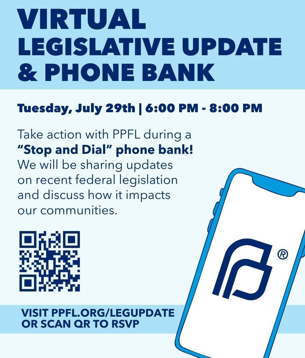 Virtual Legislative Update and Phone Bank w/Planned Parenthood