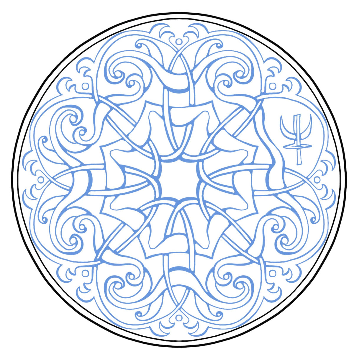 Water Mandala design