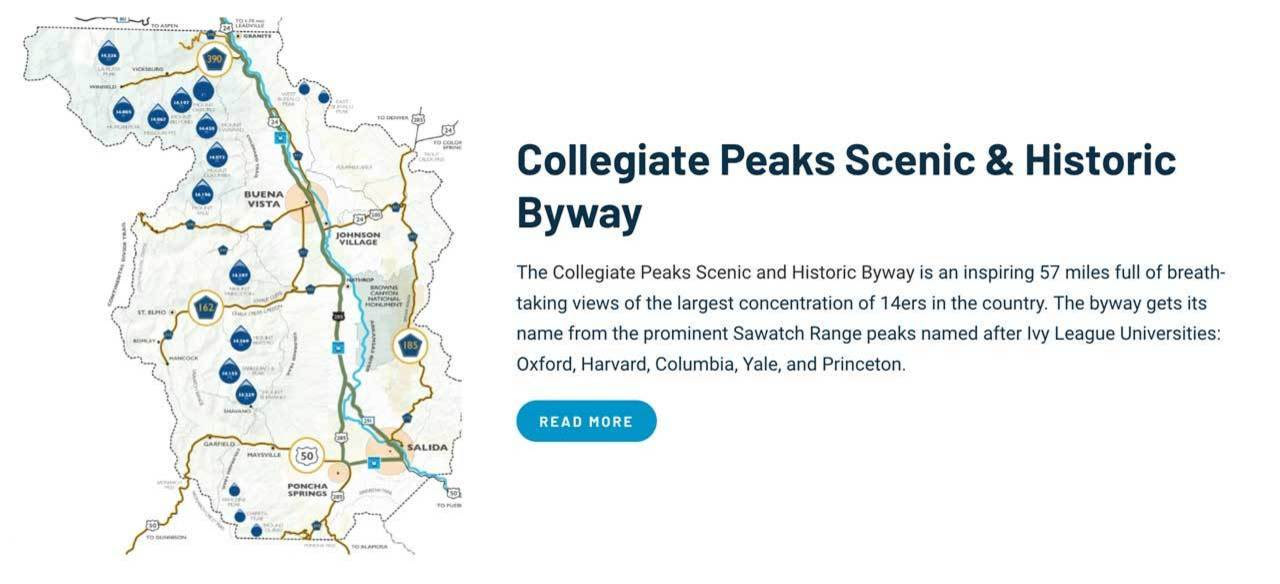 Collegiate Peaks Scenic Byway