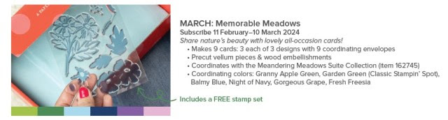Stampin 'Up! Paper Pumpkin kit March 2024