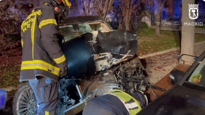 Sucesos.- Se entrega el conductor del coche que huyó tras arrollar mortalmente a un 'rider' esta madrugada en Usera