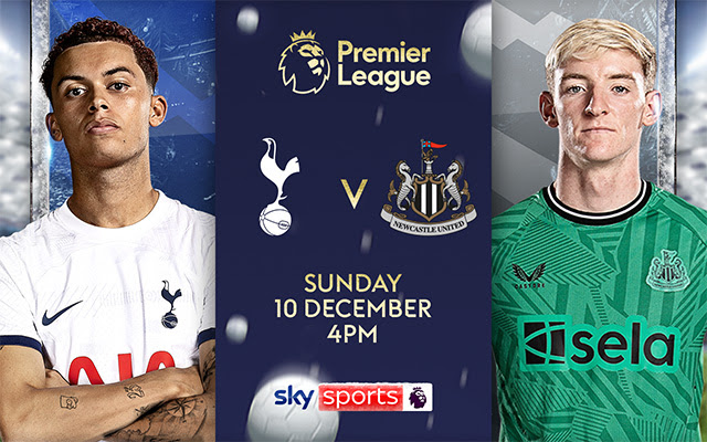 Sky Sports Premier League. Tottenham Hotspur v Newcastle Utd. Sunday 10 December 4pm.