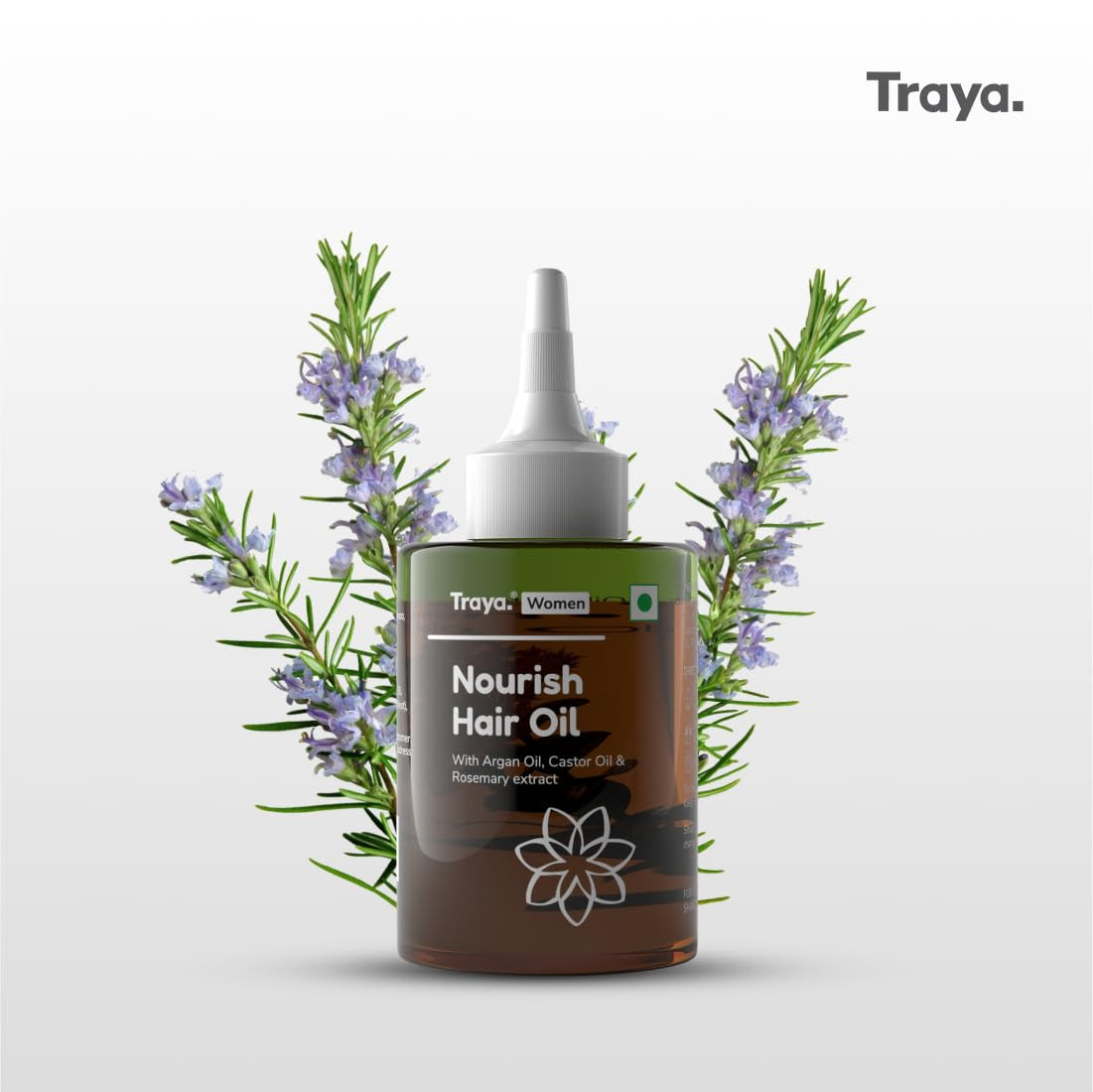 Buy Traya Nourish Hair Oil, Ayurvedic Oil For Nourishment & Conditioning Of Dry & Frizzy Hair, Consists Of Rosemary Extract, Bhingraj, Castor Oil, ...