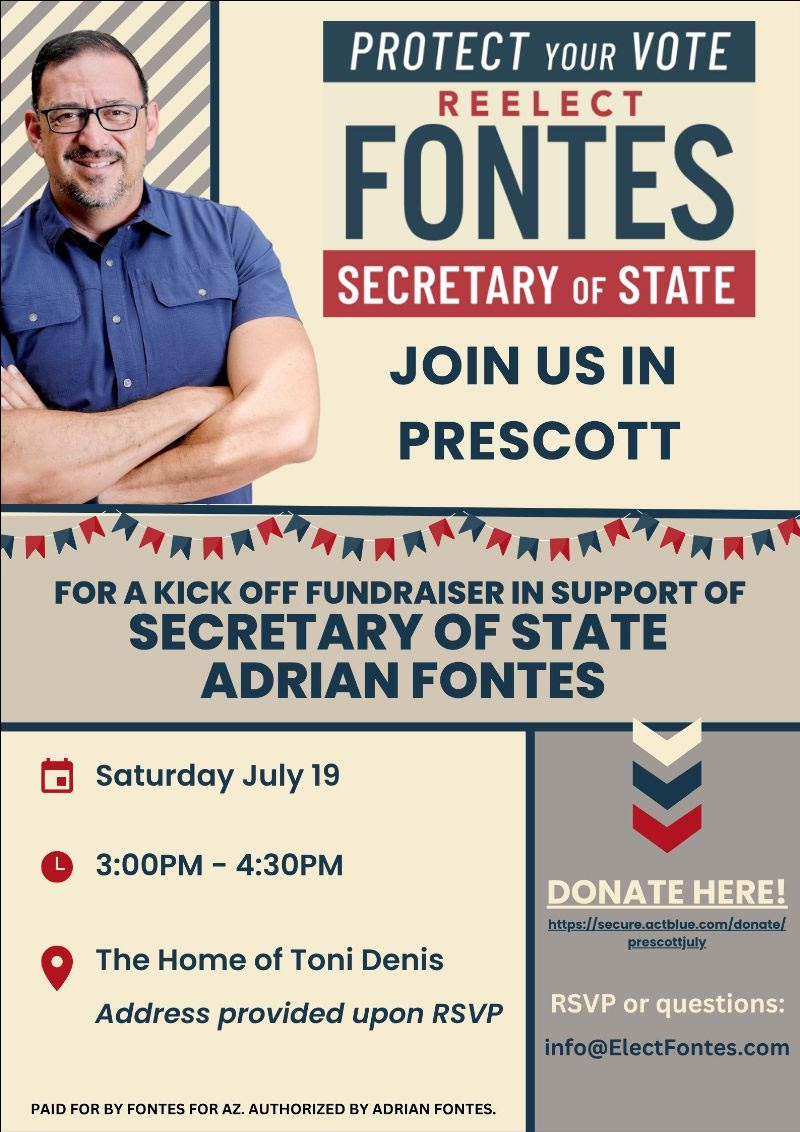 Reelect Fontes Fundraiser @ Address upon RSVP