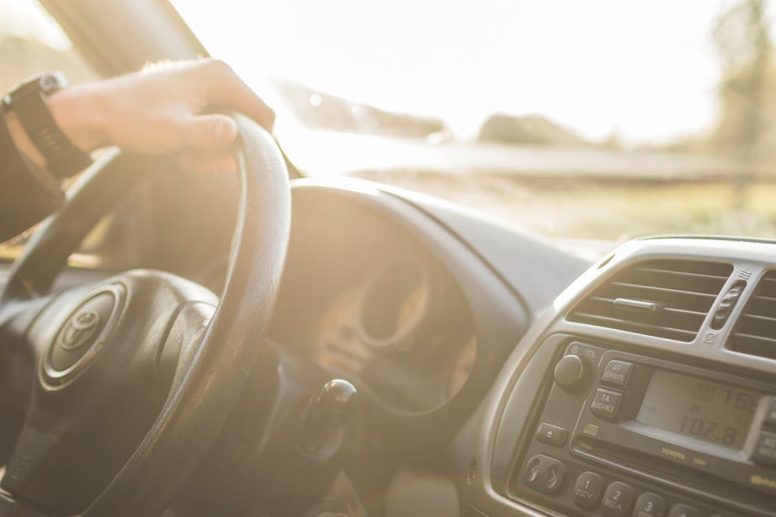 Free Black Toyota Steering Wheel Stock Photo