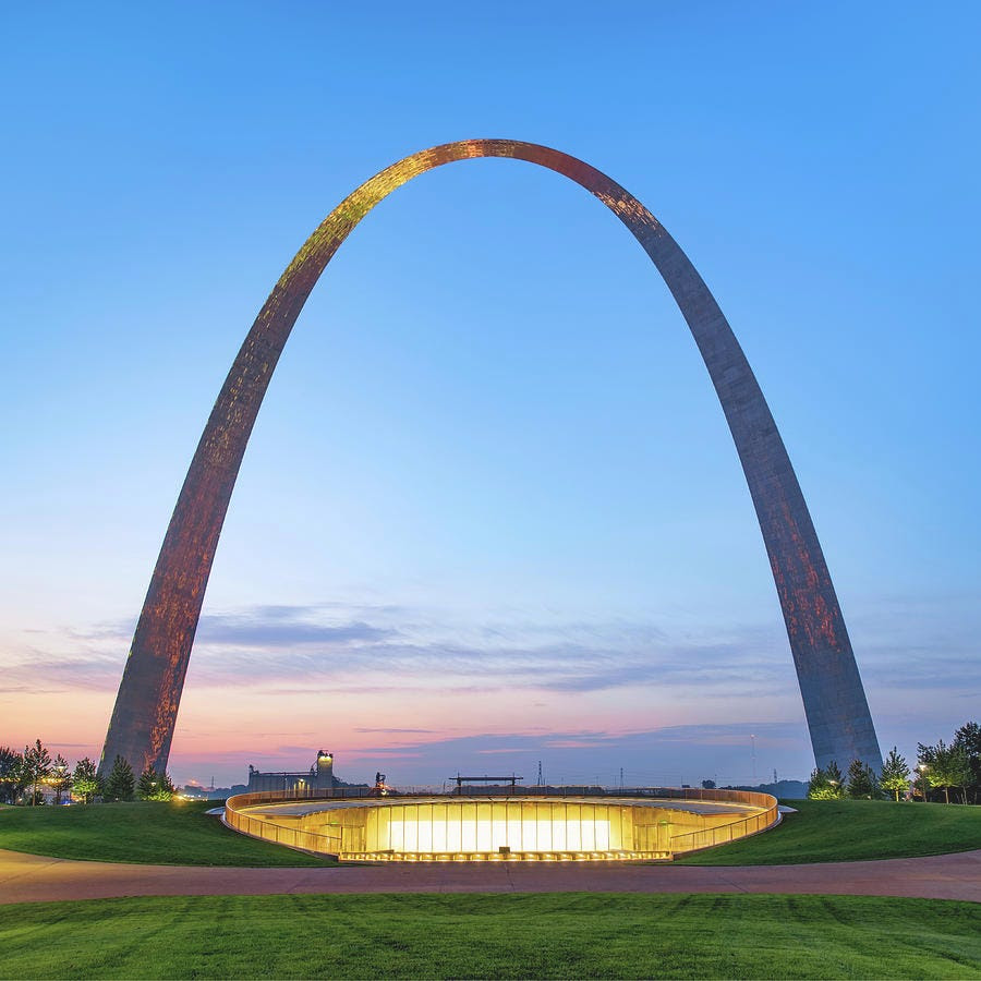 Saint Louis Gateway Arch - Square Format - Color Photograph by Gregory ...