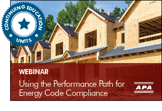 Using the Performance Path for Energy Code Compliance Webinar
