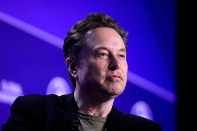 Elon Musk, CEO of SpaceX and Tesla and owner of X, looks on during the Milken Conference 2024 Global Conference Sessions in Beverly Hills, California, U.S., May 6, 2024. REUTERS/David Swanson