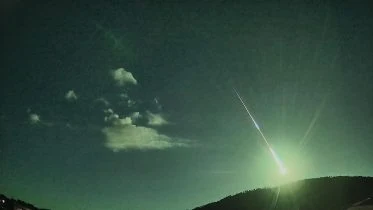 Stunning Meteor Captured by ESA Fireball Camera