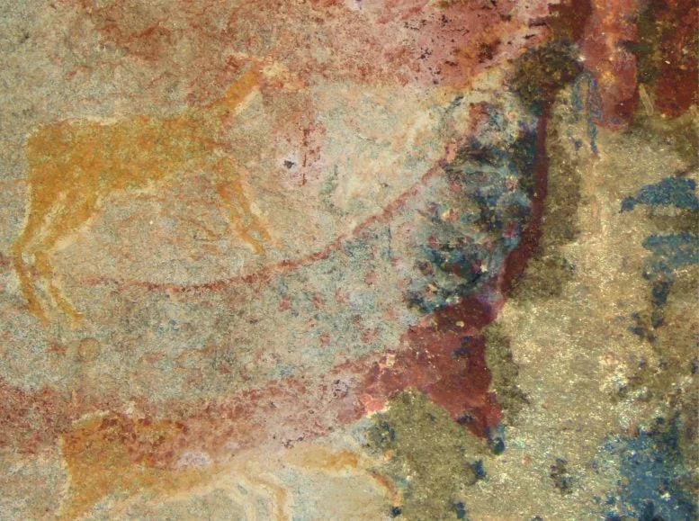 Stone Age Painting of a Dicynodont